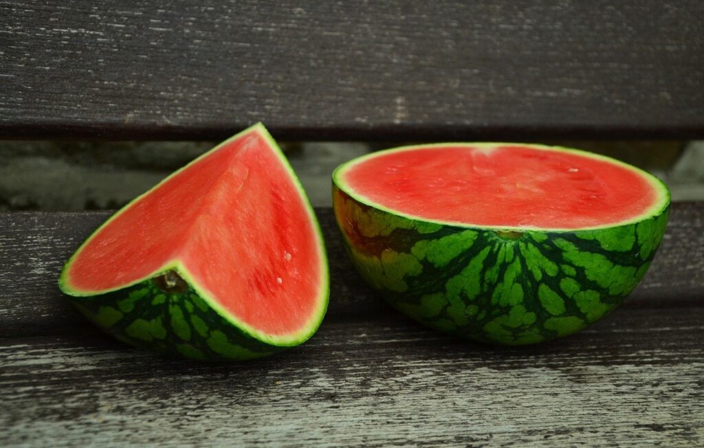watermelon, melon, juicy